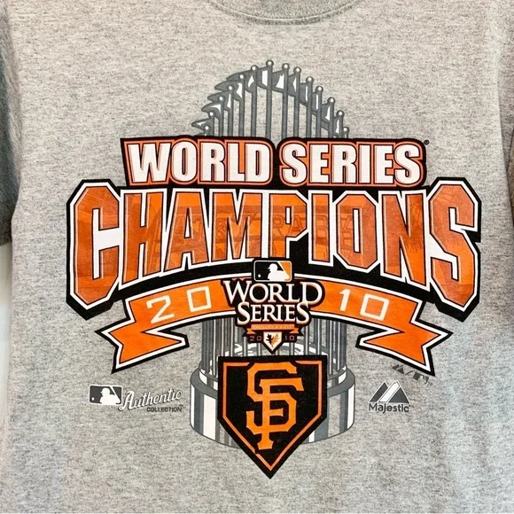 San Francisco Giants 2010 World Series Champions Graphic Tee T-Shirt - Picture 2 of 5